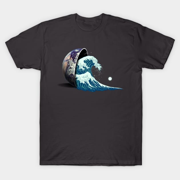 Earth Spill T-Shirt by nicebleed